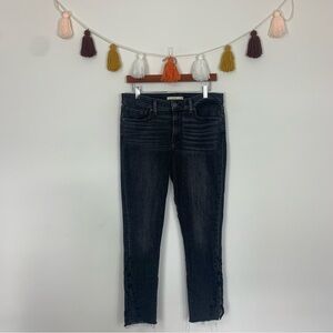 Levi’s 711 Skinny Cropped Washed Black Jeans Size 30